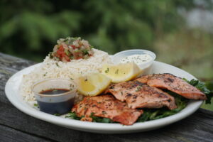 salmon and rice alaska seagood grill
